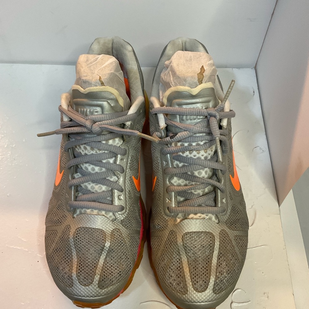 Nike Women’s Gray and Orange Mesh Runners